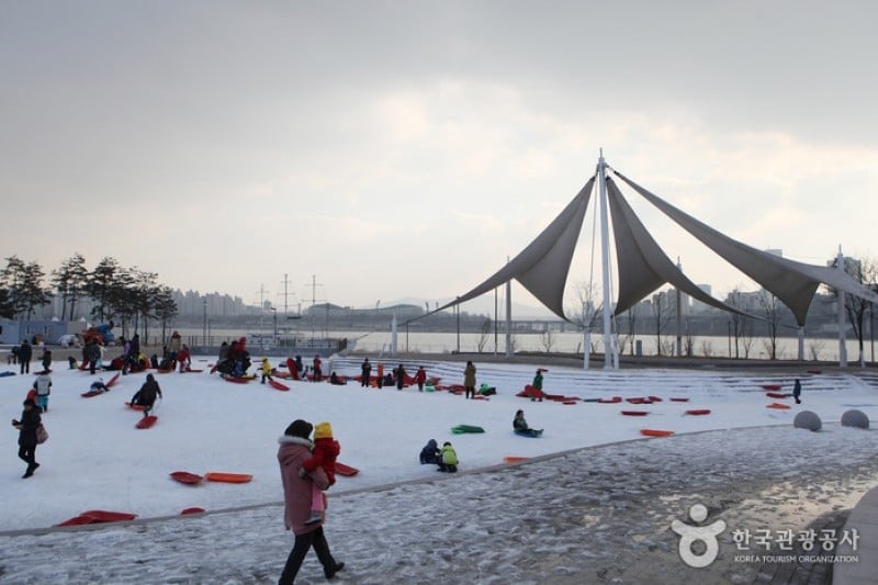 纛島漢江公園雪橇場