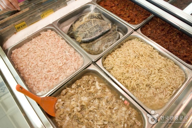 札嘎其市場食品部
