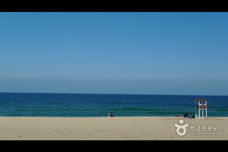江陵鏡浦海邊