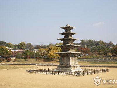 扶餘定林寺址、定林寺址五層石塔 [UNESCO世界遺產]