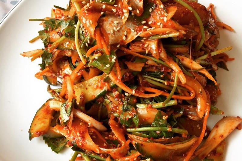 仁川青鱗魚生魚片街 
