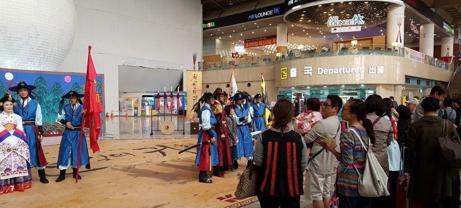 韓國航空機場，金浦國際機場遇見了“文化盛起”活動。