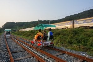全州韓屋鐵路自行車