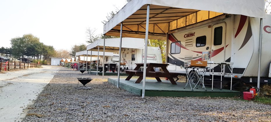 龍仁 鬆園 Glamping Park Camping Tour  &amp; Everland