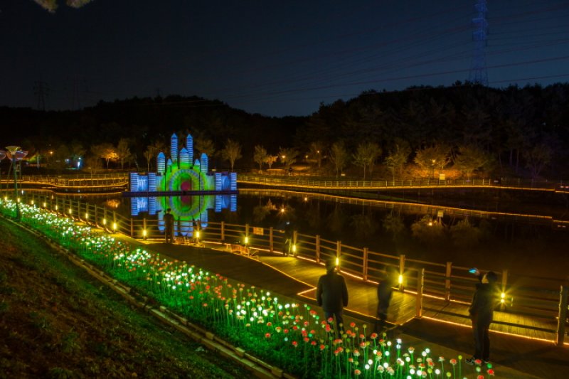 蔚山大公園玫瑰園星光慶典울산대공원 장미원 빛축제