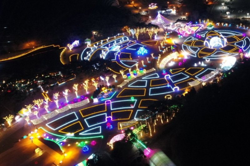 蔚山大公園玫瑰園星光慶典울산대공원 장미원 빛축제