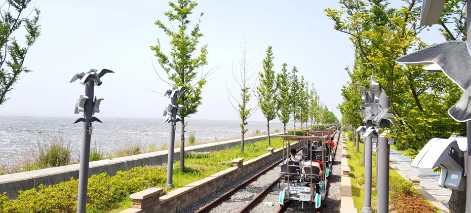 仁川江華島人氣體驗團 :Mega滑板車 + 觀光纜車 + 來回交通車輛