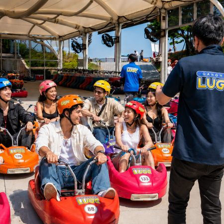 江華島 Luge 滑車 3 次券與首爾往返接送包車套餐